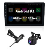 Radio Auto 9 Pulgadas Android 9.1 1gb 16gb + Cam + Mic |2din