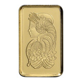 Robmar-moneda Suisa Pamp-rectangular De 1 G.24 K.oro Sellada