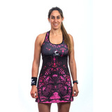 Vestido Deportivo Corveth Estampado Rosa 