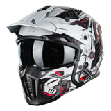 Casco Para Moto 3/4 Integral Ilm Z302 Con Soporte Camara 