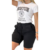 Conjunto Deportivo Camisa Short Linda Bost Mujer