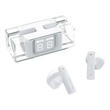 Audífonos Inalámbricos Transparentes Tws Bluetooth In Ear Color Blanco