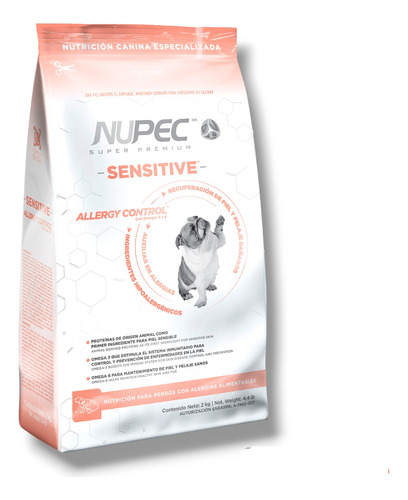 Nupec Sensitive Razas Grandes 8kg | Control De Alergias 