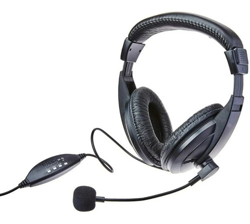 Fone De Ouvido Headset Giant Usb Multilaser - Ph245 Cor Preto