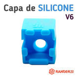 Capa De Silicone Azul Para Bloco V6 20mm Impressora 3d