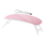 Lámpara Secadora De Uñas Uv Led Sun Mini 6w Portátil 60 Seg Color Rosa
