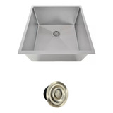 Cuba Inox Escovado Quadrada 50x40 Gourmet Com Acessórios