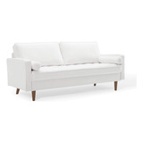 Modway Valour Sofa Performance Velvet Upholstered Tufted, W.