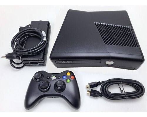 Microsoft Xbox 360 Slim 500gb Standard Color Glossy Black