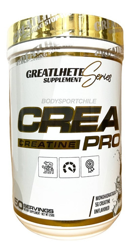 Creatina Pro Greatlhete 250grs 50serv Masa Muscular