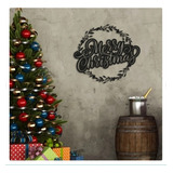 Cuadro Decorativo Corona Navidad Christmas Grande Madera