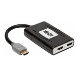 Splitter Hdmi Puerto 2 Con Construido En El Cable Usb A...