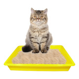 Accesorios De Higiene Arenero Para Gato Propets Color Amarillo