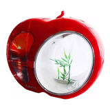 Sunsun Mini Aquario Yb-01 Led Acrilico Vermelho 3,5l Bivolt