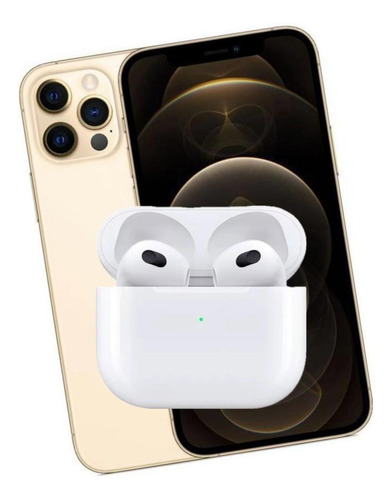 iPhone 12 Pro Max 128g Dourado + AirPods Pro2