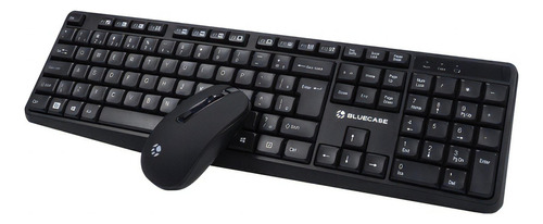 Kit Teclado E Mouse Sem Fio Bmtw01 Bluecase Cor Do Mouse Preto Cor Do Teclado Preto