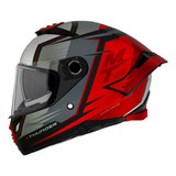 Casco Moto Mt Thunder 4sv Brillo Doble Visor El Rutero Motos