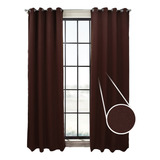 Cortina Nube 3.00x2.30m ** Con Argollas Color Chocolate