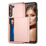 Funda Jiunai Case Wallet Para Galaxy S23 Rosa