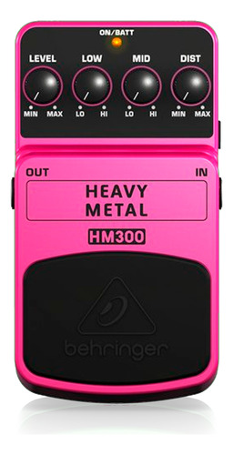 Pedal De Efeito Para Guitarra Behringer Heavy Metal Hm300