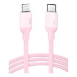 Cable Usb-c iPhone 1mt Certificado Rosado Ugreen