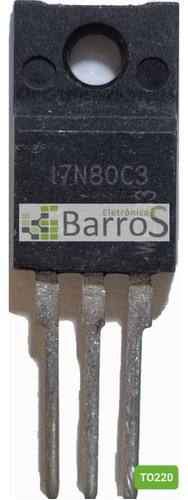 Transistor 17n80c3 (to220f)  Novo E Original