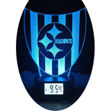 Lámpara 3d De Huachipato Con Reloj Alarma 7 Col. Led