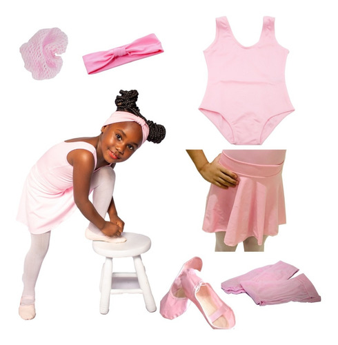 Conjunto Completo Ballet Infantil Balé Uniforme  Bailarina