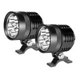 Faros Auxiliares Moto 4000lm 12v 30w Luz Amarilla/blanca