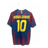 Jersey Playera Barcelona Ronaldinho Con Nombre
