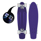 Skate Penny Patineta Morado Ruedas Led Niños / Lhua Store