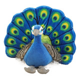 Muñeca De Pájaro De Peluche De Pavo Real De 30 Cm, Animal De