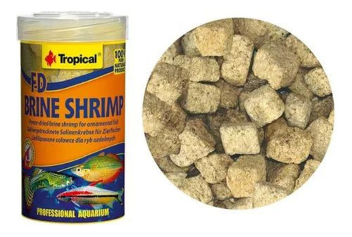 Ração Tropical Fd Brine Shrimp - Artêmia Seca Para Peixes