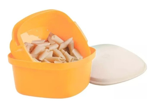 Maxi Charm Con Colador Tupperware 2.5 Lt Amarillo Papaya