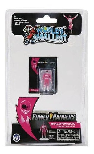 Mini Figura Pink Ranger Power Rangers Worlds Smallest
