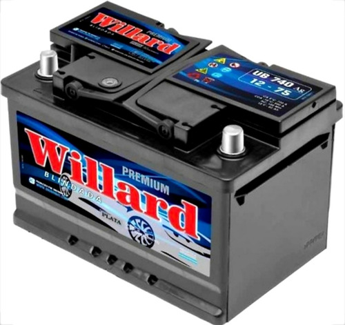 Bateria Willard Ub-740 12x75 ( Positivo A La Izquierda ) 