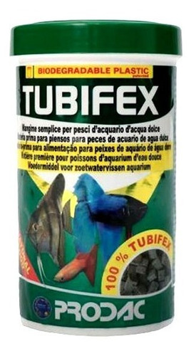 Alimento Tubifex Prodac 25g - Acuario Aiken - Para Todo Tipo De Peces - Suplemento