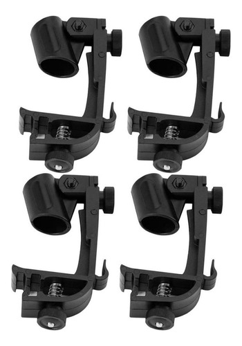 4x Anti Ajustable Clip Montaje En Tambor Clamp Holder Para