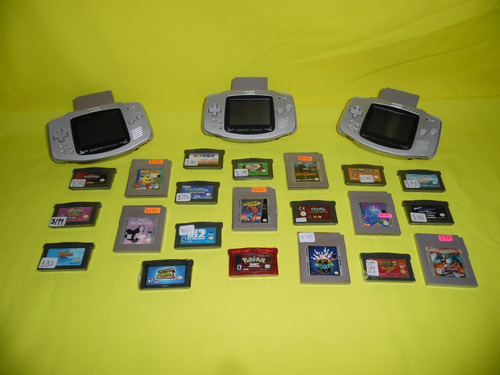 Consola Gameboy Advance Plata Con 1 Juego A Escoger 