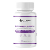 Suplemento En Cápsulas Flairfit Antiox Resveratrol, Formulación Premium Pulpa Acai, Vitamína C, Vitamína E, Inositol, Calcio, Complejo B, Pote 45 Cápsulas