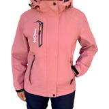 Chaqueta Corta Viento Impermeable Premium Wild Travel Mujer