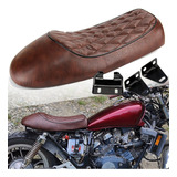 Universal Flat Hump Saddle Cafe Racer Seat Pad For For H Aam