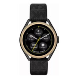 Smartwatch Michael Kors Negro Mkt5118 Color Del Bisel Dorado Diseño De La Correa Correa