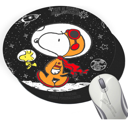 Pad Mouse Snoopy Peanuts Perro  Caricatura 005