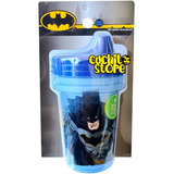 Set 3 Vasos Entrenador Batman Reutilizable Toma Jugo Niño