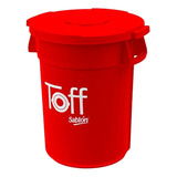 Bote De Basura Mini Toff Para Carro Auto Cenicero Portavaso Color Rojo