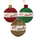 Placas Decorativas De Oropel De Navidad De 10 5 X 8 5 Pulgad