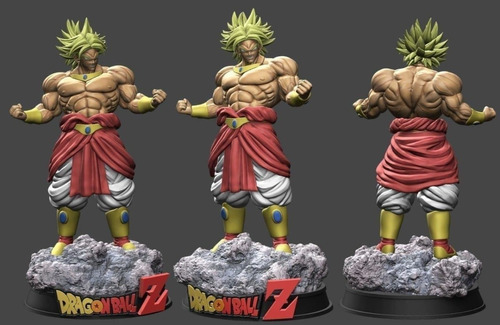 Archivo Stl Impresión 3d - Dragon Ball - Broly Ss Statue