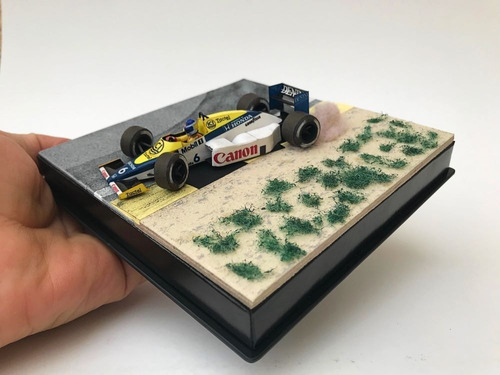 Keke Rosberg Williams Fw10 Kyalami 1985 Diorama Escala 1/43