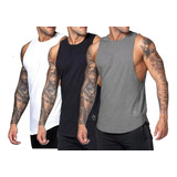 3 Camisillas Esqueleto Gym Entrenamiento X 3 Unidades